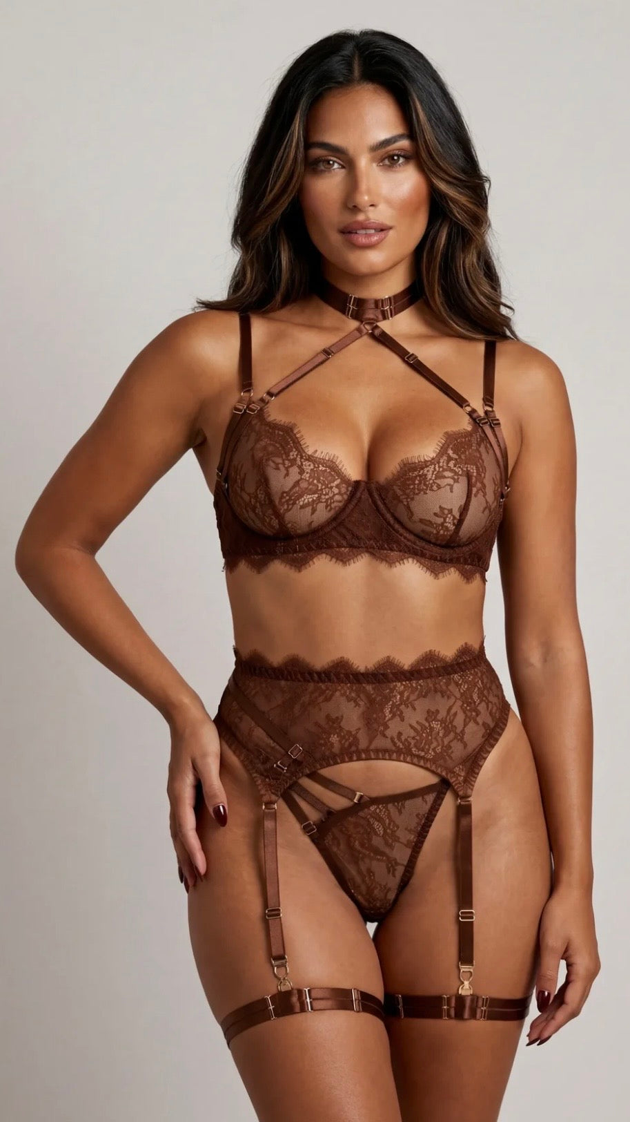SET ALESSANDRA MARRÓN (PREVENTA)